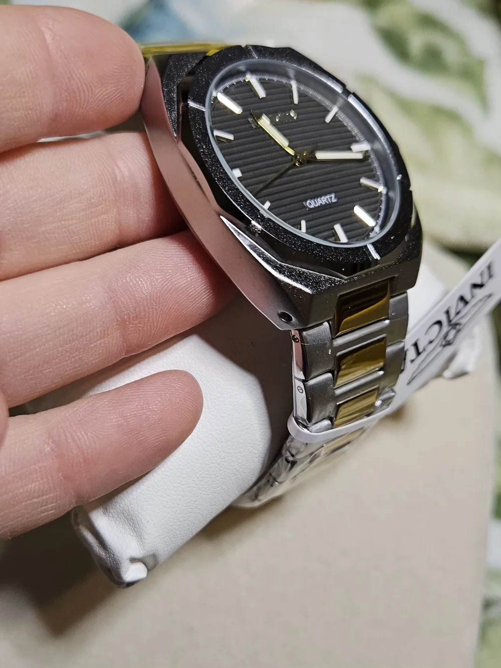 Invicta Celestial Two-Tone Silver and Gold Stainless Steel Watch with Gray Dial